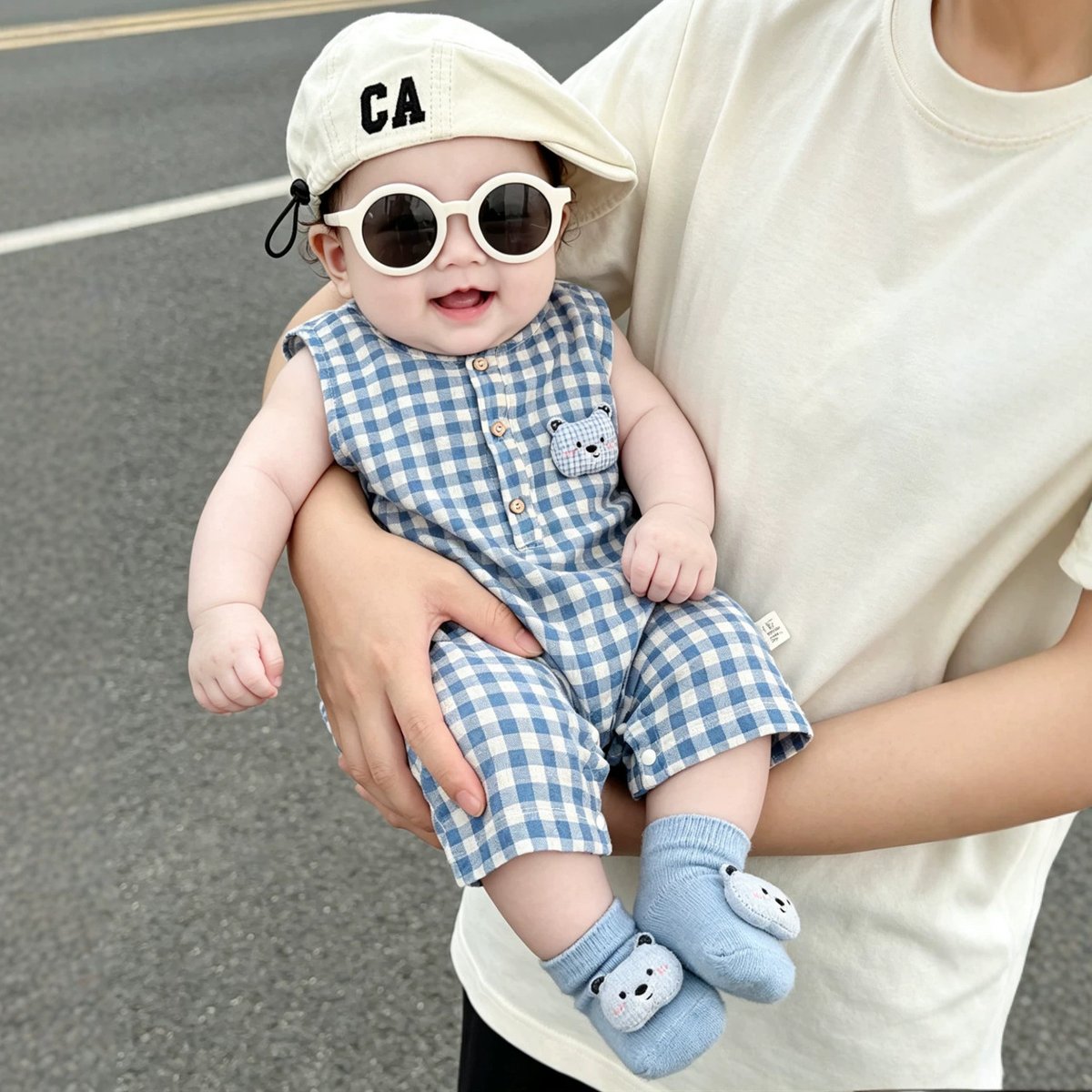 Pure Cotton Sleeveless Baby Romper