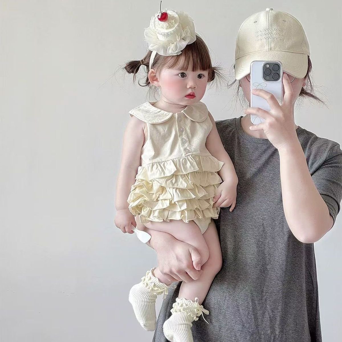 Baby Girl Cake Skirt Romper