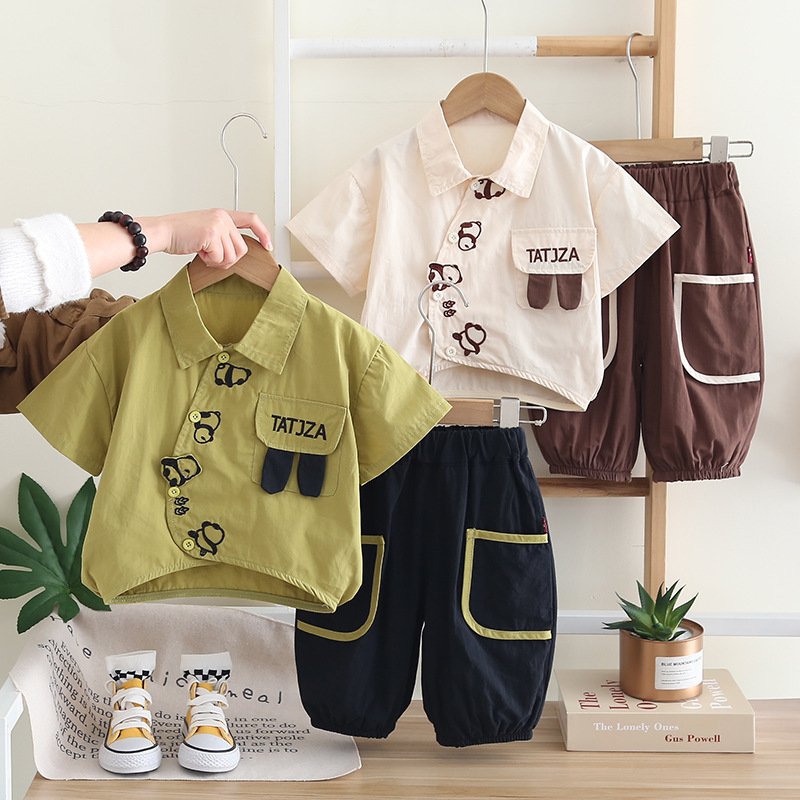 Boys Casual Short-Sleeve Shirt Set