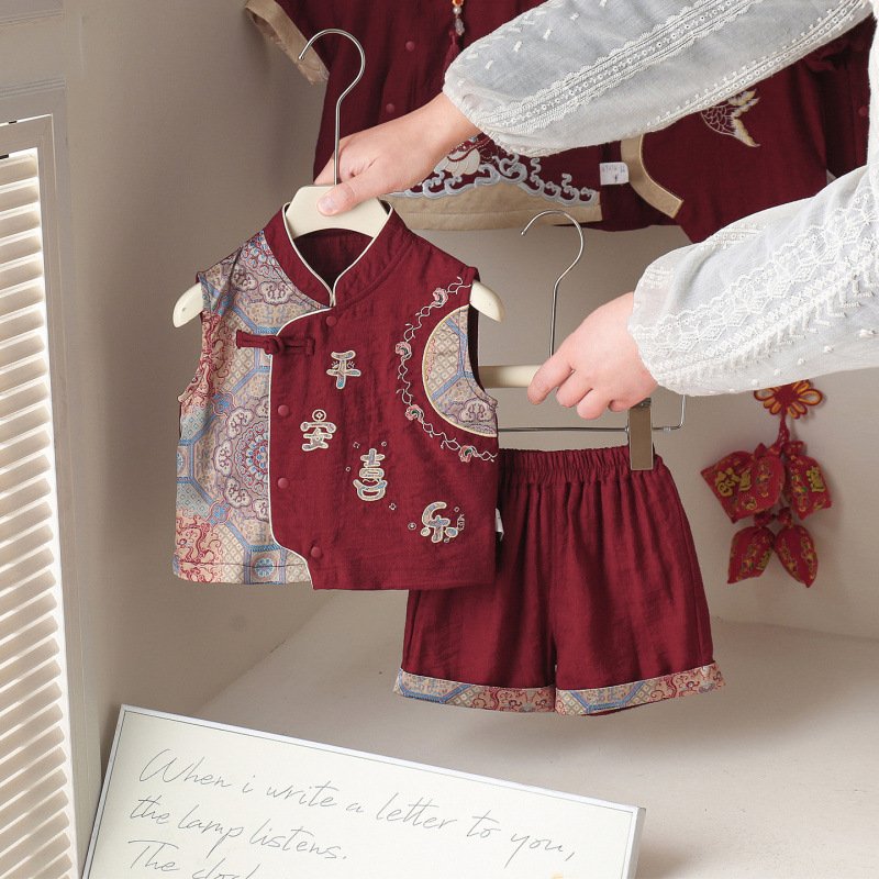  Chinese-Style Tang Suit for Toddlers