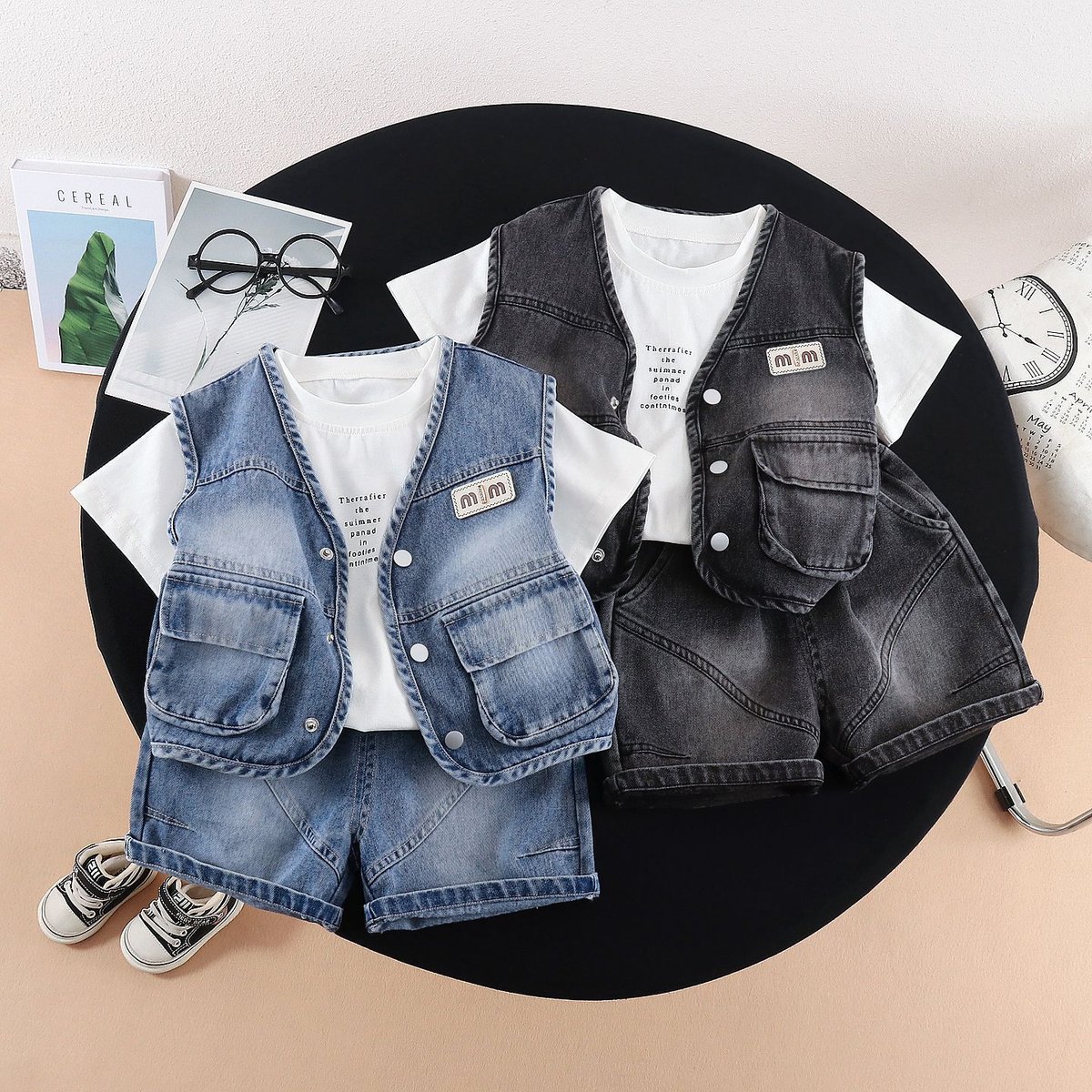 Boys' Denim 3-Piece Summer Set