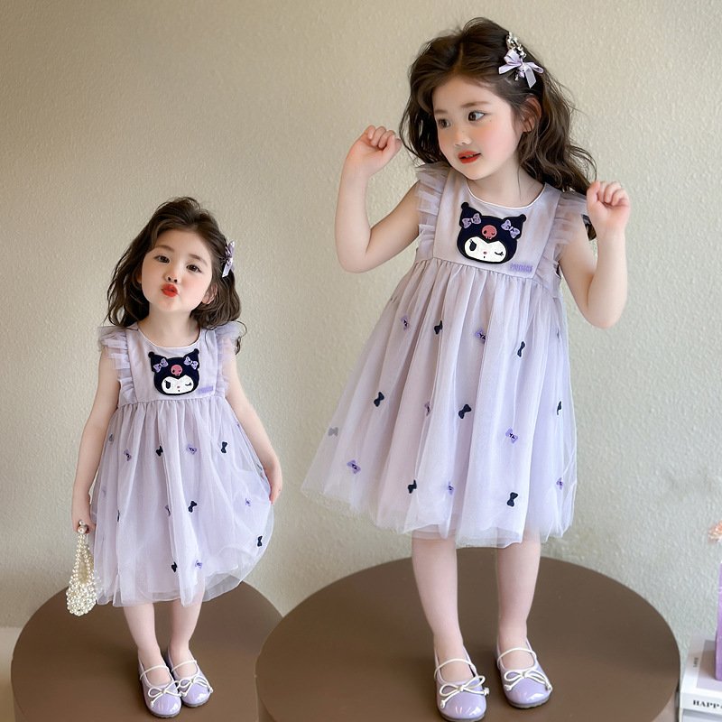Summer Cartoon Mesh Princess Dress