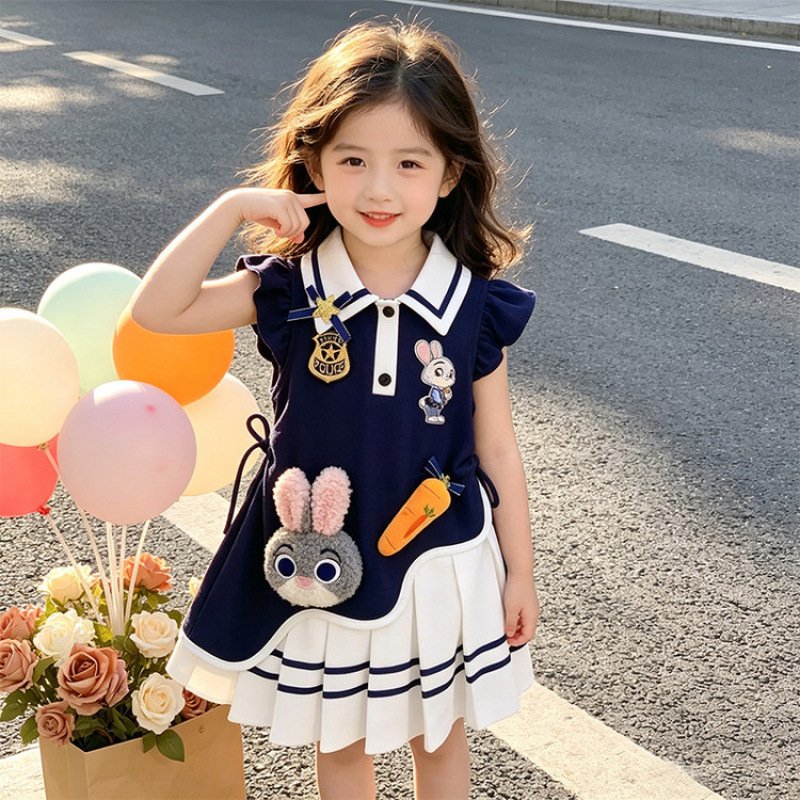 Summer Rabbit Police Princess Dress