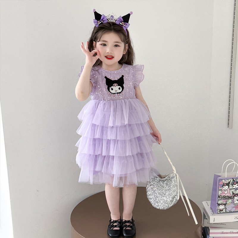 Summer Kuromi Mesh Cake Dress