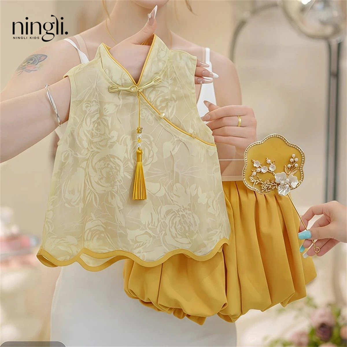 Summer Chinese Style Hanfu Two-Piece Set