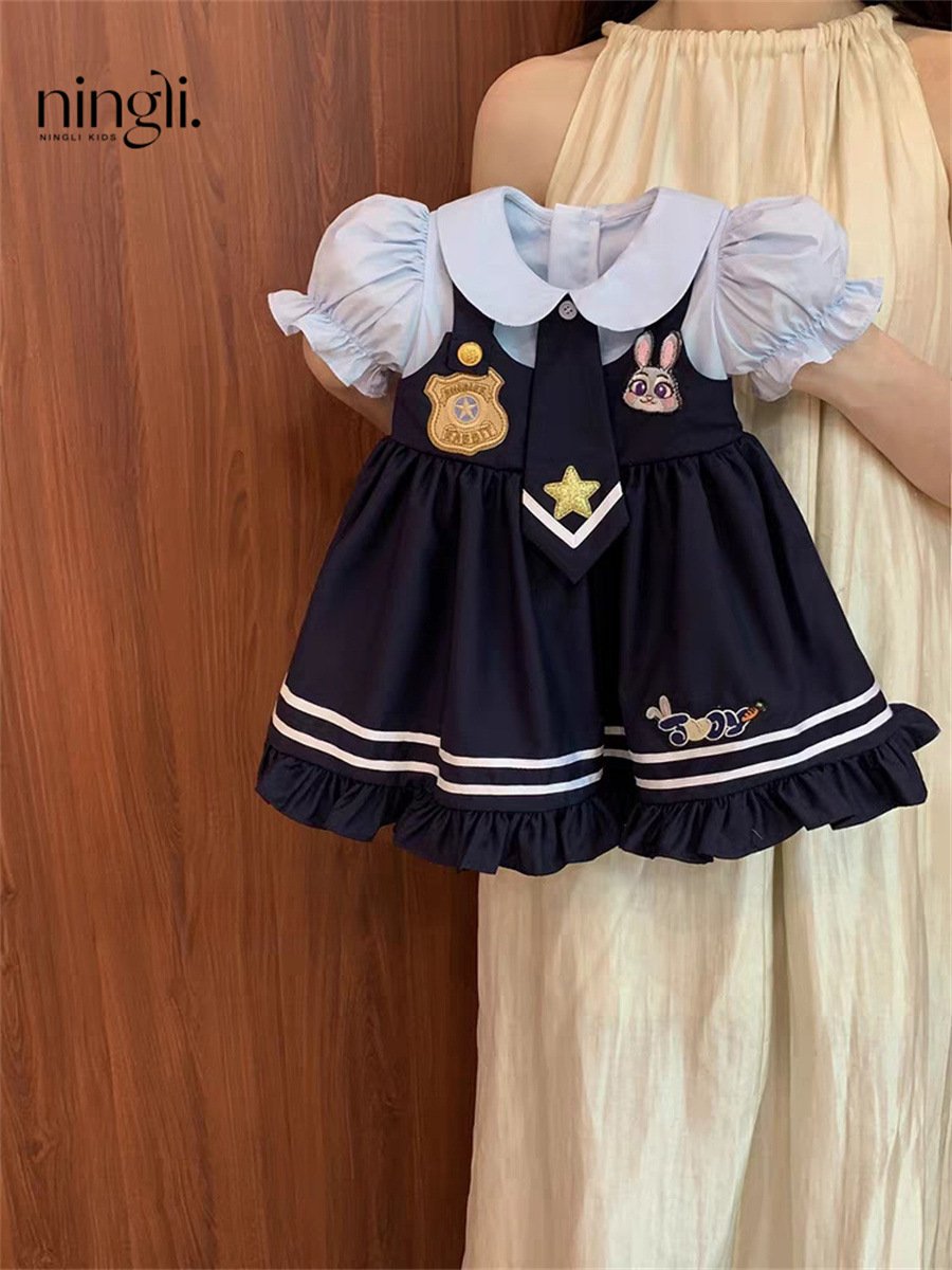 Girls' Bunny Police Lolita Dress