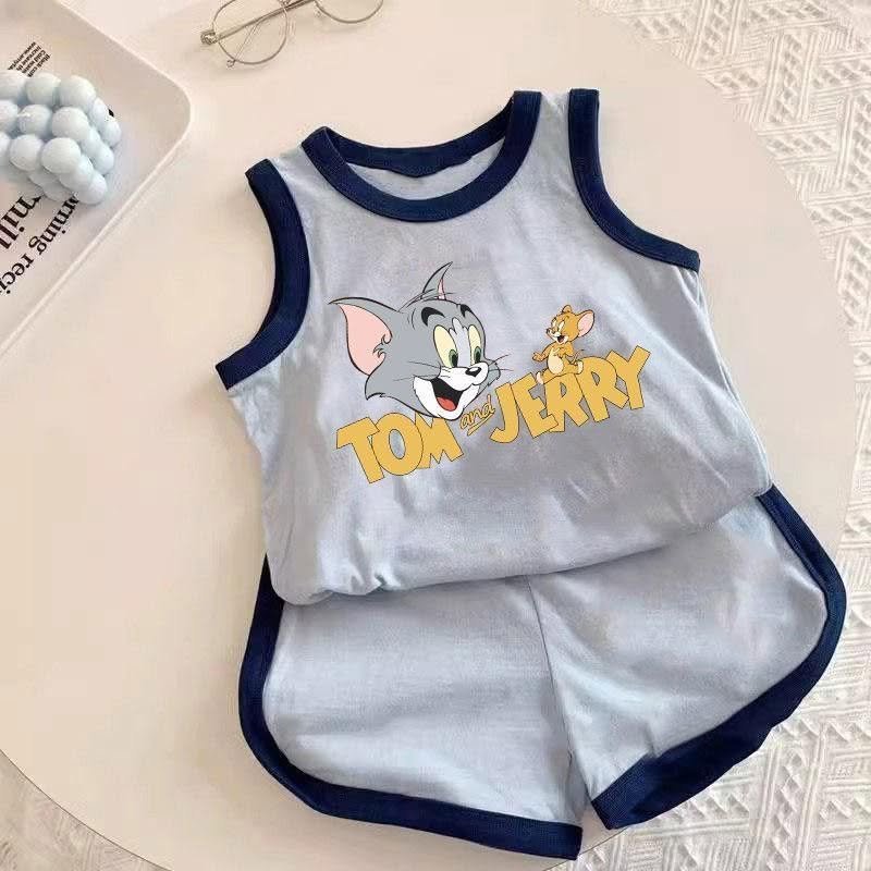 Boys' Cotton Sleeveless & Shorts Casual Summer Set