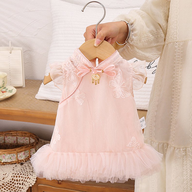 Sweet Mesh New Chinese Baby Dress