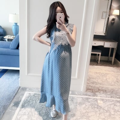 Maternity wear new slim temperament maternity dress