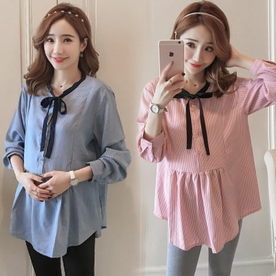 Loose large size maternity tops