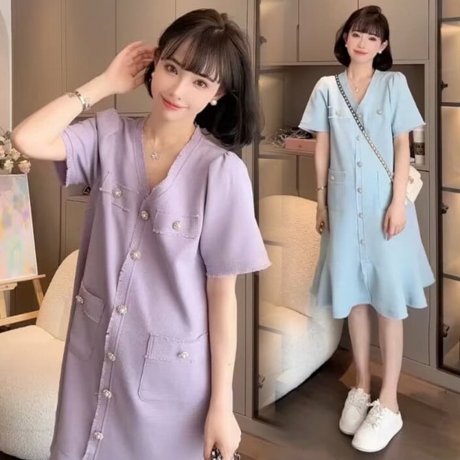 Pregnant Women's Chic Knit Dress