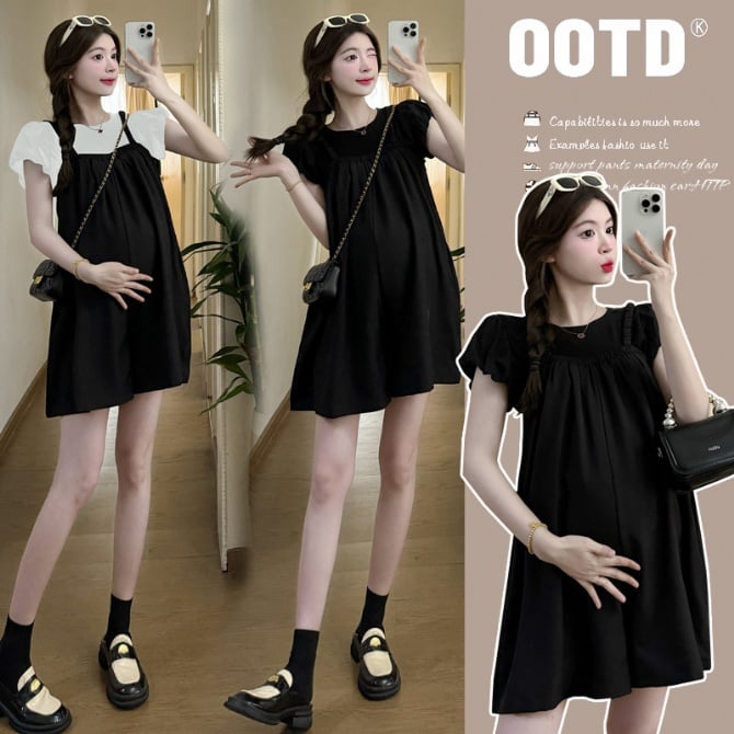 Summer Maternity Two-Piece Set