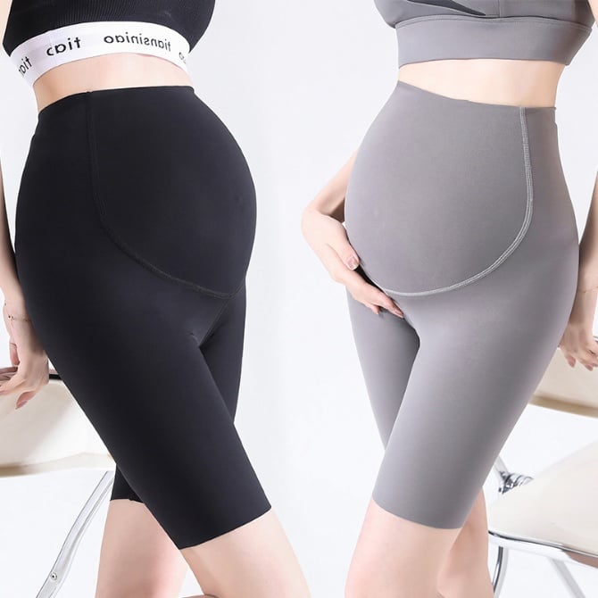 Maternity Mid-Length Yoga Sharkskin Pants