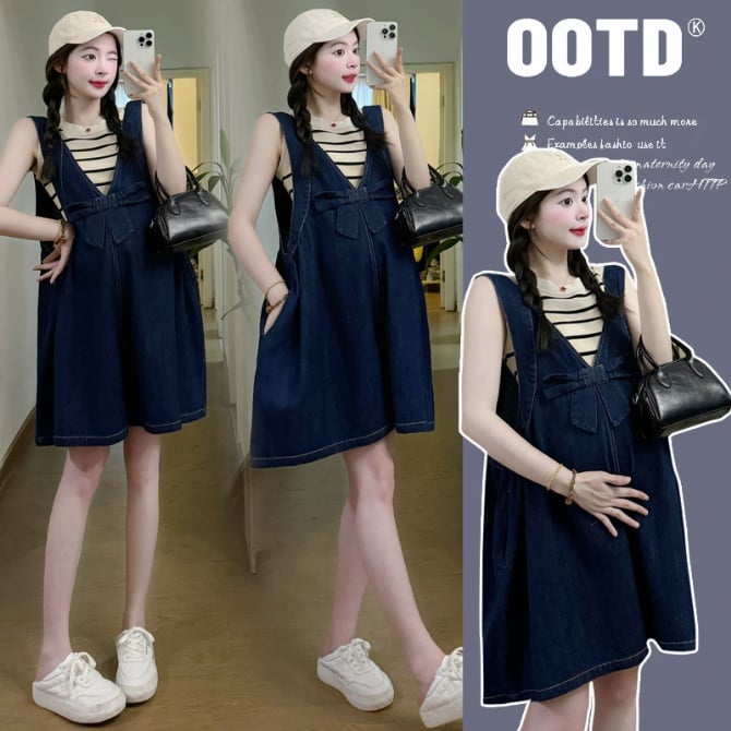 Maternity overalls two-piece set