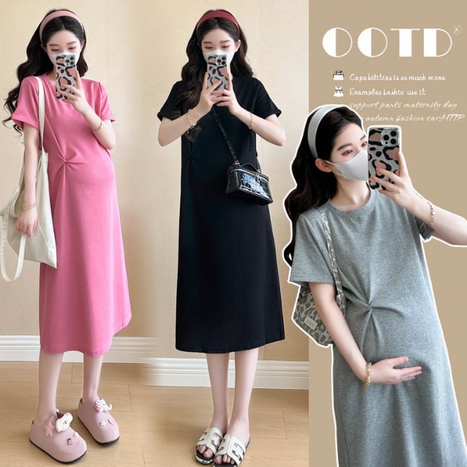 Casual Maternity T-Shirt Dress