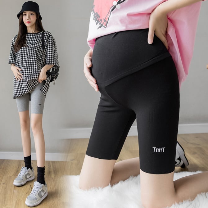 Maternity Lightweight Mid-Thigh Shorts