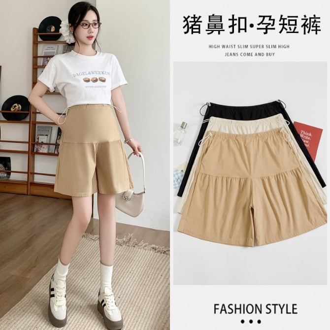 Summer Maternity Shorts – Loose Fit, Slimming, Breathable, Non-Belly Support