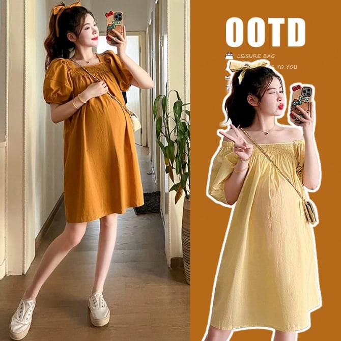 Stylish Short Maternity Dress