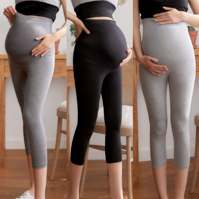 Thin 7/8 maternity leggings for spring and summer