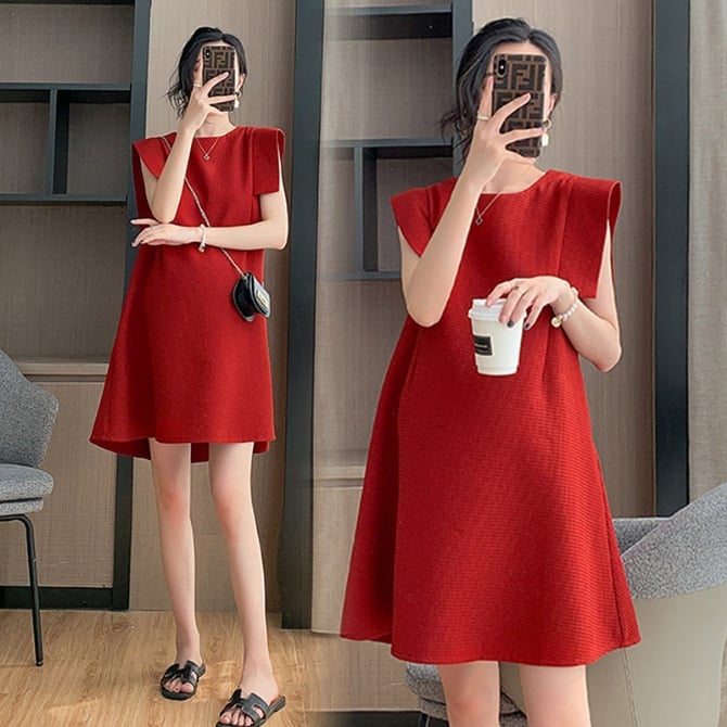 Red Maternity Dress