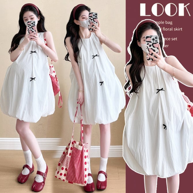 Maternity Dress Design Sense Sleeveless dress
