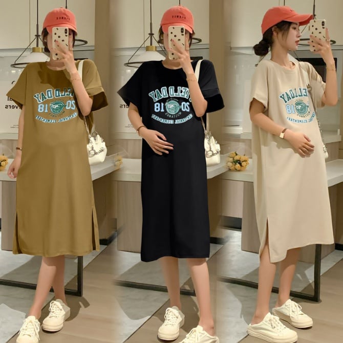 Maternity Korean Style T-Shirt Dress