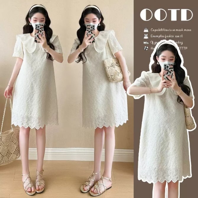 Maternity lace dress