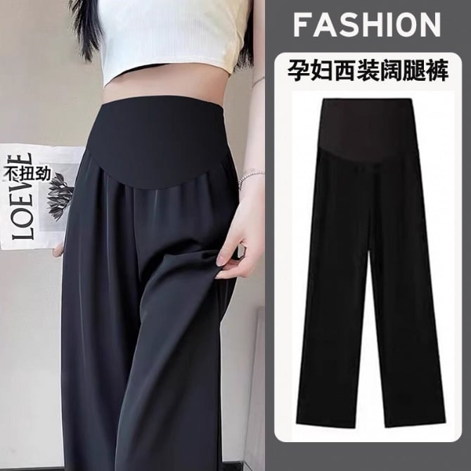 Maternity wide-leg work pants