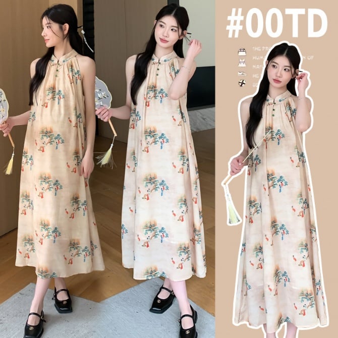Maternity National Style Chiffon Dress