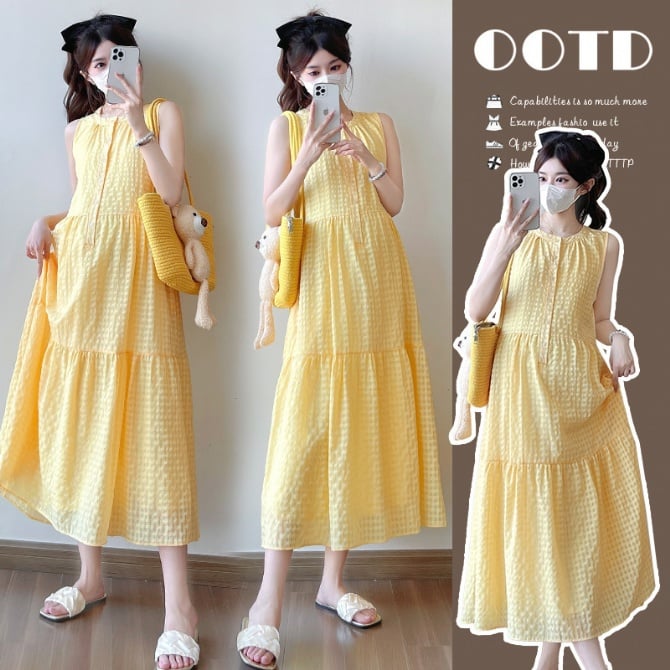Maternity Sleeveless  Dress