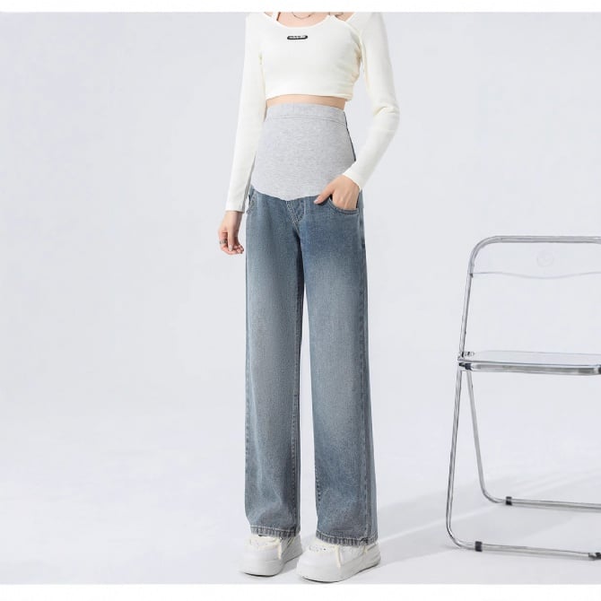 Maternity Wide-Leg Jeans