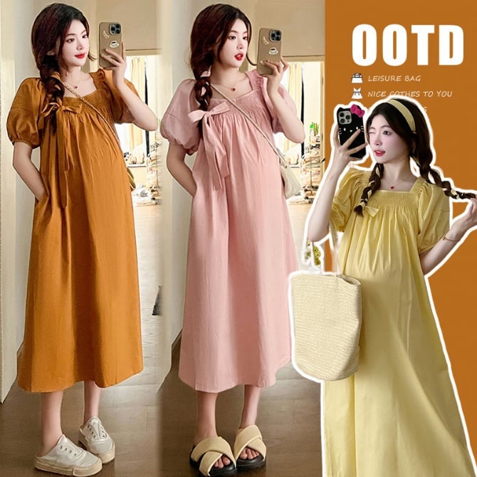 Summer New Korean Style Maternity Loose Comfortable Dress