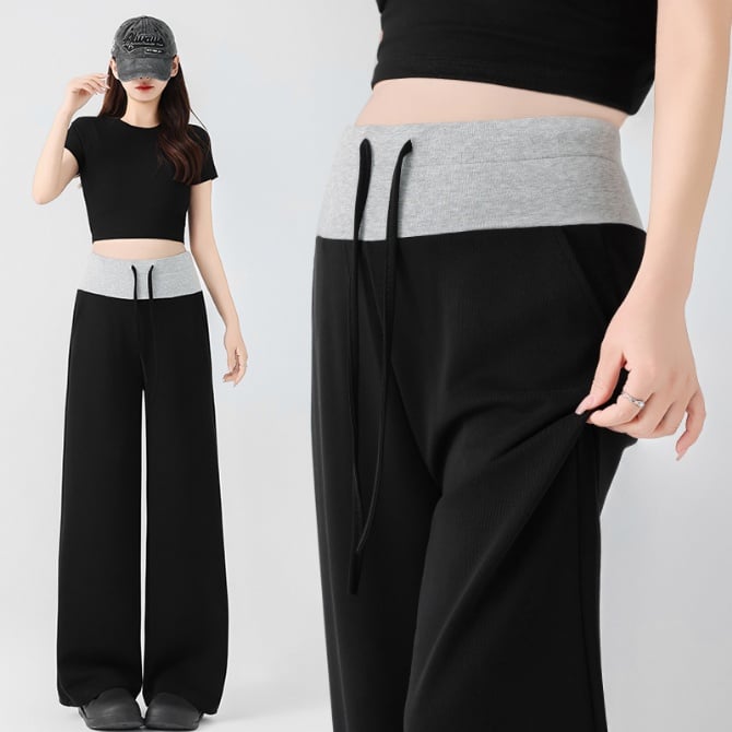 Maternity Loose Wide-Leg Pants Spring Summer Casual