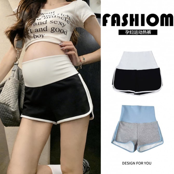 Maternity High-Waist Shorts