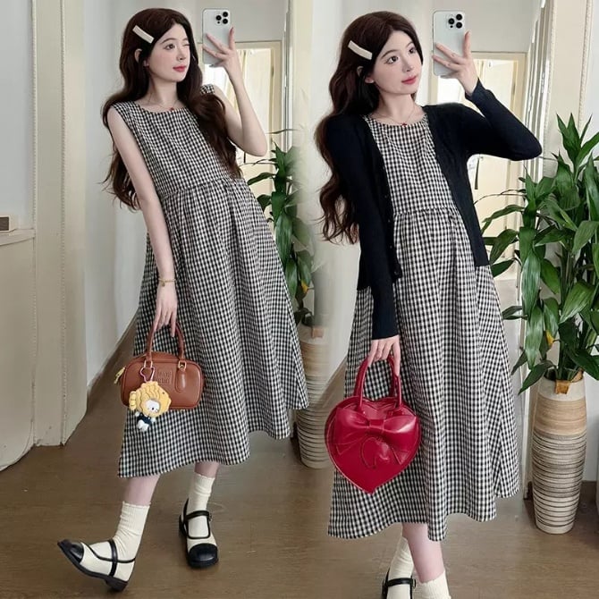 Korean Style Maternity Dress