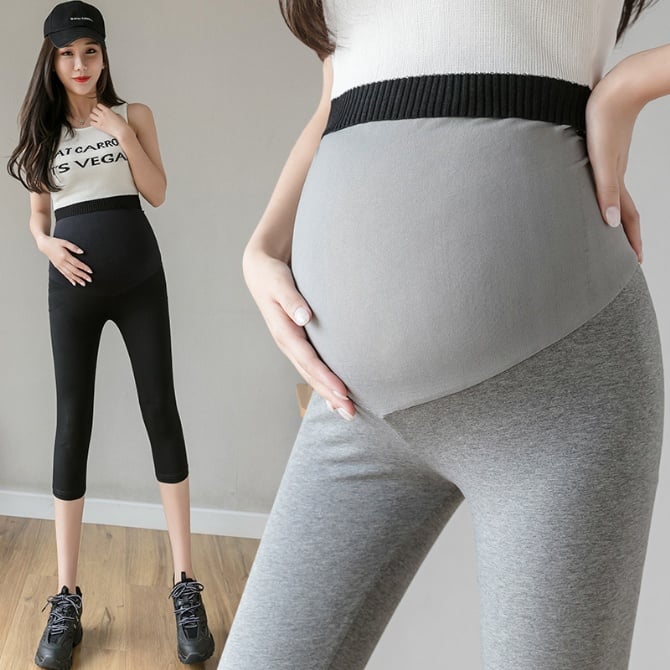 Maternity Capri Pants – Summer Thin Yoga & Sports Leggings for Pregnancy