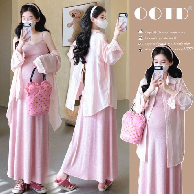 Korean Style Maternity Dress Suit
