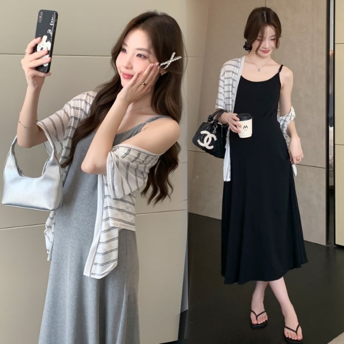 Summer Maternity Two-Piece Set
