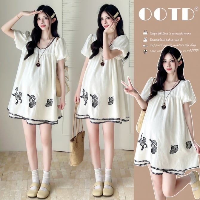Maternity Summer Lace Dress