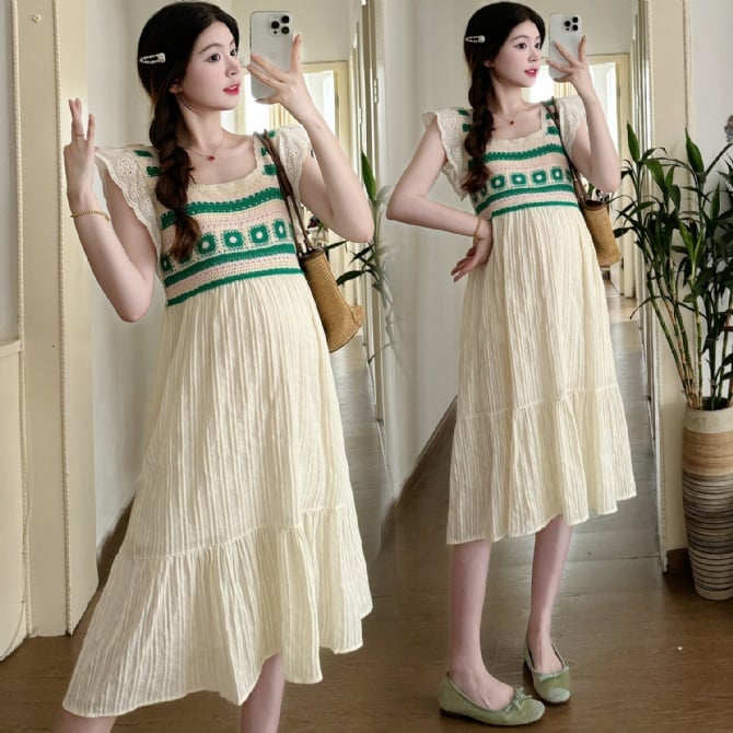 Women's Maternity Summer Knit Dress