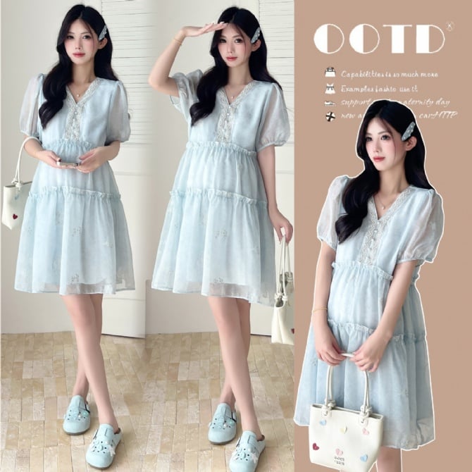 Women's Loose-Fit Maternity Dress