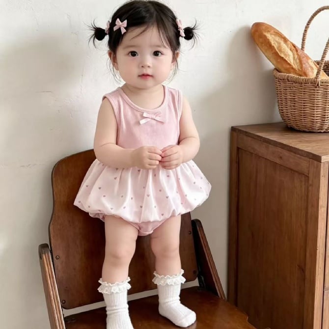 Girls’ Summer Romper Dress