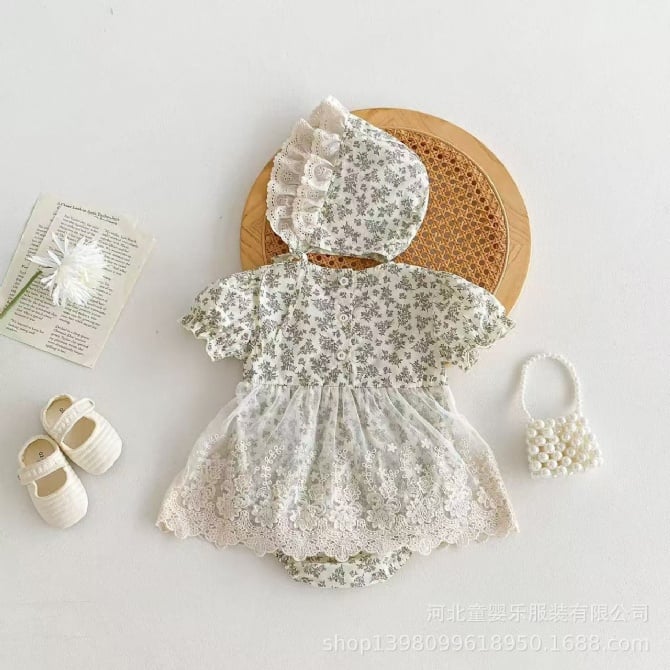 Newborn Baby Girl Summer Romper Dress