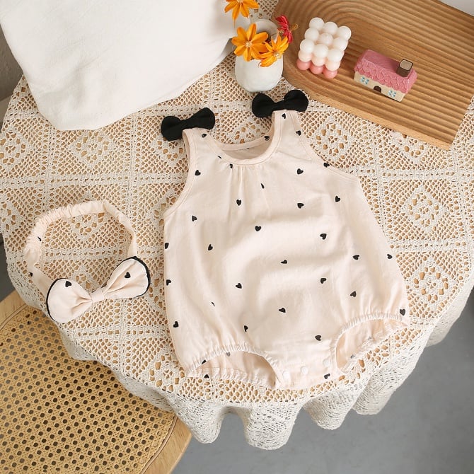 Baby Girl Sleeveless Romper